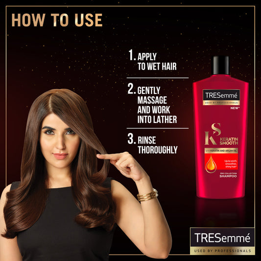 Tresemme Shampoo Keratin Smooth & Straight - 660Ml